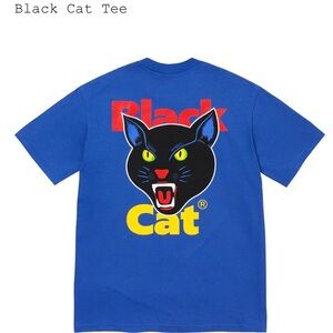 Supreme Blue Black Cat Tee used